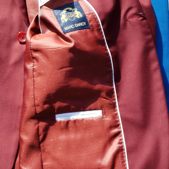Marc Darcy Suit jacket 40R Burgundy - Picture 5 of 6